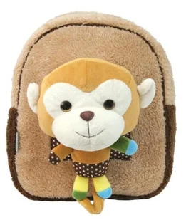 Plecak Dziecięcy z pluszakiem Brąz MST Toys - Plecaki szkolne i tornistry - miniaturka - grafika 3