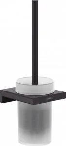 Hansgrohe 41752670 AddStoris Szczotka toaletowa z pojemnikiem ścienna czarny matowy - Akcesoria łazienkowe Hansgrohe 41752670 AddStoris Szczotka toaletowa z pojemnikiem ścienna czarny matowy - Akcesoria łazienkowe - miniaturka - grafika 1