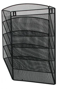 Q-CONNECT Zestaw 5 półek Office Set, metalowy, A4, czarny KF04726 - Pojemniki biurowe - miniaturka - grafika 2