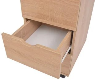 vidaXL Szafka z szufladami, 33 x 45 x 60 cm, dąb - Komody - miniaturka - grafika 5