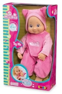 Smoby Lalka Przytulanka Minikiss Buziaczek Różowa - Lalki dla dziewczynek - miniaturka - grafika 3