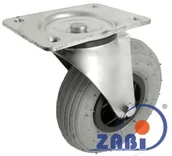 Kółka i bloczki - Zabi Koło pneumatyczne w obudowie skrętnej fi 200 łożysko szare 2002ŁS - miniaturka - grafika 1