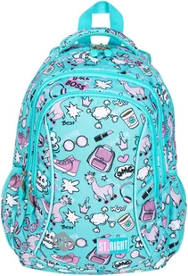 Dwukomorowy plecak St.Right 19L Pastelowe Lamy - Plecaki - miniaturka - grafika 2