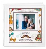 Albumy fotograficzne - Murrano Album mały z oknem nadruk dedykacja dla dziadka ALB-SO-WH-UV-013 - miniaturka - grafika 1
