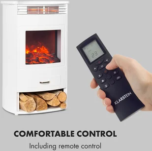 Klarstein Klarstein Bormio WH, kominek elektryczny, 950/1900 W, termostat, timer tygodniowy, biały FP9-Bormio W - Kominki elektryczne Klarstein Klarstein Bormio WH, kominek elektryczny, 950/1900 W, termostat, timer tygodniowy, biały FP9-Bormio W - Kominki elektryczne - miniaturka - grafika 6