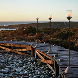 Blomus Wspornik do pochodni Monto S, szary, 14x21 cm - Lampy ogrodowe - miniaturka - grafika 4