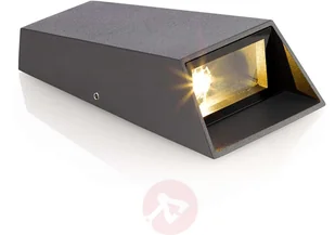 Lampenwelt com Kinkiet zewnętrzny LED Dagur, ciemnoszary - Lampy ogrodowe - miniaturka - grafika 4