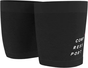 COMPRESSPORT Opaski kompresyjne na uda UNDER CONTROL QUAD 2021 czarne - Ściągacze i opaski sportowe - miniaturka - grafika 4