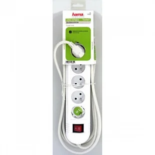 Hama Comfort 6GN biały 44121926 Listwa zasilająca + wyłącznik 3m 44121926 - Listwy zasilające - miniaturka - grafika 2