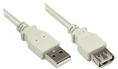 Kable USB - Good Connections kabel przedłużający USB Easy wtyczka A na gniazdo, szary 5,00 m 2511-OF5 - miniaturka - grafika 1