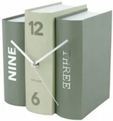 Zegary - Karlsson 5756GR stylowy zegar stołowy, 20 x 15 x 20 cm - miniaturka - grafika 1