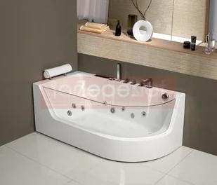 Zepehof Wanna z hydromasażem C-3132 prostokątna - Wanny z hydromasażem - miniaturka - grafika 3