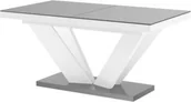 Stoły - Hubertus Stół VIVA 2 160256 x89 szary połysk/biały połysk rozkładany HS-VIVA2-GW - miniaturka - grafika 1