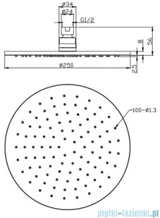 Omnires Y zestaw podtynkowy prysznicowy chrom SYSY30XCR | - Zestawy prysznicowe - miniaturka - grafika 4