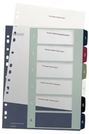 Przekładki do segregatorów - Leitz 12360000 Przekładki Style z możliwością nadruku tekstu PP num. 1-6 12360000 - miniaturka - grafika 1