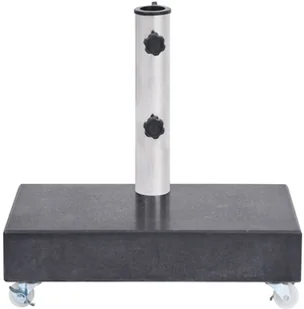 vidaXL Stojak pod parasol, czarny, 45x25x8 cm, granitowy vidaXL - Parasole ogrodowe - miniaturka - grafika 3