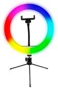 Lampy studyjne - WEBHIDDENBRAND lampa pierścieniowa Powerton 10" RGB LED WPRL1RGB) - miniaturka - grafika 1