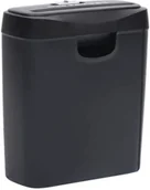 Niszczarki - shumee Niszczarka do papieru, na 6 arkuszy, cięcie w paski czarna - miniaturka - grafika 1