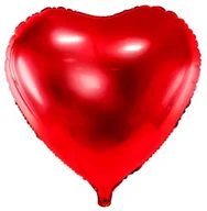 Balony i akcesoria - PartyDeco ""Balon foliowy Serce, 45cm, czerwony (1 karton / 50 szt.)"" - miniaturka - grafika 1