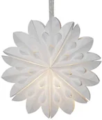 Ozdoby bożonarodzeniowe - Star Trading Gwiazda Cliff, papier, bez oprawy biała 40cm - miniaturka - grafika 1