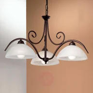 Lampy sufitowe - Orion 3-punktowa lampa wisząca JANA alabastrowe szkło - miniaturka - grafika 1