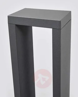 LAMPENWELT.COM Jupp, kanciasty słupek oświetleniowy LED, 60 cm - Lampy ogrodowe - miniaturka - grafika 5