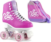 Wrotki - RIO ROLLER Wrotki klasyczne retro Script Pink Lilac Rio Roller + Torba RIO270 - miniaturka - grafika 1