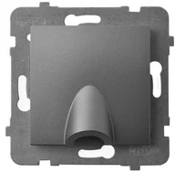 Inne akcesoria elektryczne - Ospel Przyłącz kablowy Szary mat Aria - GPPK-1U/m/70 - miniaturka - grafika 1