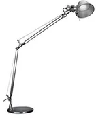 Lampy stojące - Artemide Tolomeo lampka LED na biurko ze stopką, aluminiowa A004800+A004030 - miniaturka - grafika 1