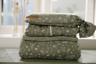 Little Dutch Lekki Śpiworek Bawełniany 90 cm Wild Flowers Oliwka Te11421011 - Pościel dla dzieci - miniaturka - grafika 4