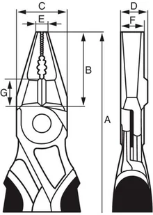 BAHCO wzmocnione szczypce uniwersalne, kombinerki HD chromowane 160mm, [2630GC-160IP] 2630GC-160IP - Kombinerki i obcęgi - miniaturka - grafika 2