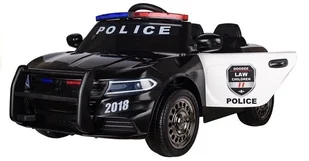 Import LEANToys Auto na Akumulator Samochód Policyjny Czarny LT3771-0 - Pojazdy elektryczne dla dzieci - miniaturka - grafika 3