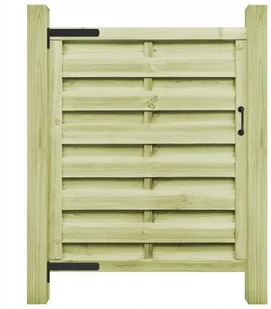 vidaxl Furtka ogrodowa, impregnowana sosna FSC, 100x125 cm, zielona - Ogrodzenia - miniaturka - grafika 2