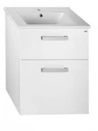 Szafki łazienkowe - Aqualine VEGA szafka umywalkowa 50cm, 2 szuflady, biała VG053 - miniaturka - grafika 1