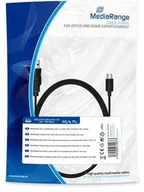 Kable USB - MediaRange Kabel USB 2.0 MRCS188 USB 2.0/MiniUSB 2.0 B, 1.8m, czarny MRCS188 - miniaturka - grafika 1
