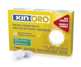 BARTEX PIOTR PAWEŁKIEWICZ KIN ORO Tabletki czyszczące do protez 30 szt 9077656 - Higiena protez i aparatów ortodontycznych - miniaturka - grafika 3