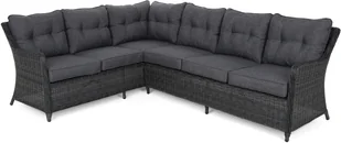 HOME & GARDEN Narożny zestaw mebli ogrodowych lewy California Grey / Grey 708591 - Meble ogrodowe - miniaturka - grafika 3