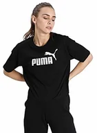 Koszulki sportowe damskie - Puma Damska koszulka z logo Ess Cropped Czarny M 586866 - miniaturka - grafika 1