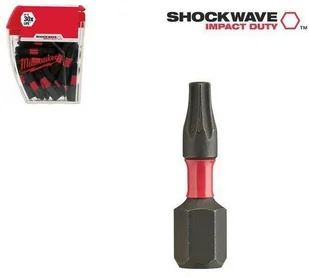 MILWAUKEE DOSTAWA w 24h MILWAUKEE BIT UDAROWY TX40 25MM SHOCKWAVE II 25PC 100% POZYTYWNYCH KOMENTARZY Z ALLEGRO! 4932 4308 89 - Bity - miniaturka - grafika 2