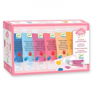 Djeco FARBY do malowania palcami 6 szt. DJ09000 - Przybory szkolne - miniaturka - grafika 3