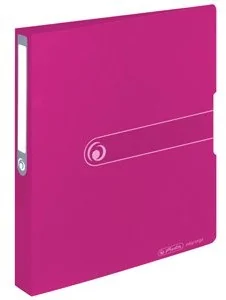 Herlitz praca zbiorowa Segregator A4 PP 2R 2,5 cm malinowy Easy - Segregatory - miniaturka - grafika 2