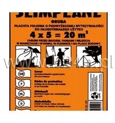 Folia malarska 20m2 ld18 100um 4000x5000 gruba - Przyborniki na biurko - miniaturka - grafika 2