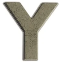 Aladine Litera Y z betonu - Decoupage - miniaturka - grafika 3