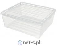 textile box POJEMNIK DO PRZECHOWYWANIA 10L TRANSPARENTNY (196063) - Pojemniki kuchenne - miniaturka - grafika 3