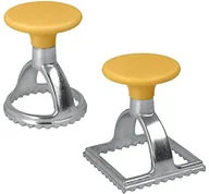 Formy do ciast - Metaltex 252326080 zestaw 2 wykrawaczy do ravioli okrągły oraz kwadratowy 25.23.26 - miniaturka - grafika 1