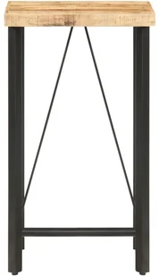 vidaXL vidaXL Stolik barowy, 60x60x107 cm, surowe drewno mango - Ławy i stoliki kawowe - miniaturka - grafika 3