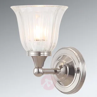 Elstead Lighting Bathroom Austen1 Polished Nickel BATH/AUSTEN1 PN Elstead kinkiet łazienkowy IP44 nowoczesny BATH/AUSTEN1 PN) - Lampy ścienne - miniaturka - grafika 2