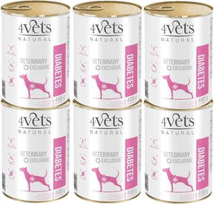 Dolina Noteci 4Vets Dog Diabetes 12x400g - Mokra karma dla psów - miniaturka - grafika 3