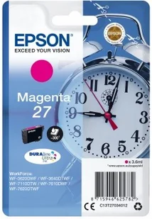 Epson oryginalny ink C13T27034012, 27, magenta, 3,6ml, WF-3620, 3640, 7110, 7610, 7620 C13T27034012 - Tusze oryginalne - miniaturka - grafika 4
