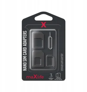 MaxLife MaxLife Adaptery Maxlife do karty Nano SIM 8_2240961 - Adaptery i przejściówki - miniaturka - grafika 8